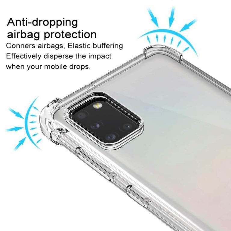 Ốp lưng silicon dẻo trong chống sốc dành cho Samsung A31