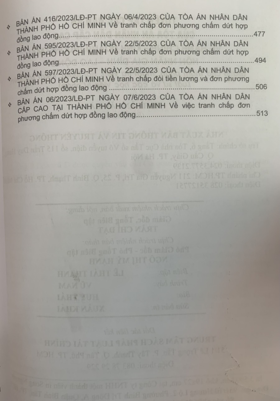 Combo 4 cuốn Tuyển tập các bản án của Tòa án nhân dân cấp cao