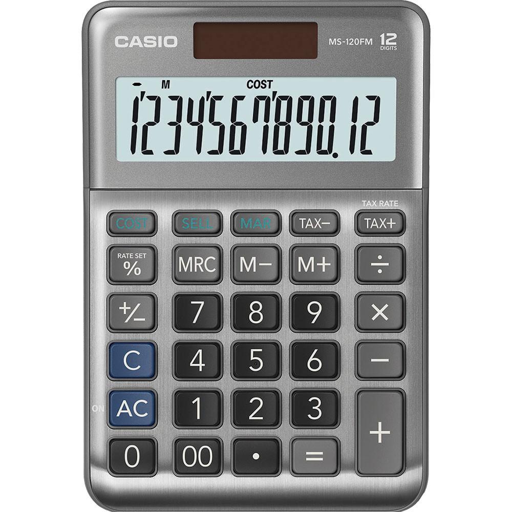 Máy tính Casio MS-120FM chính hãng dành cho văn phòng, cửa hàng, shop bán hàng