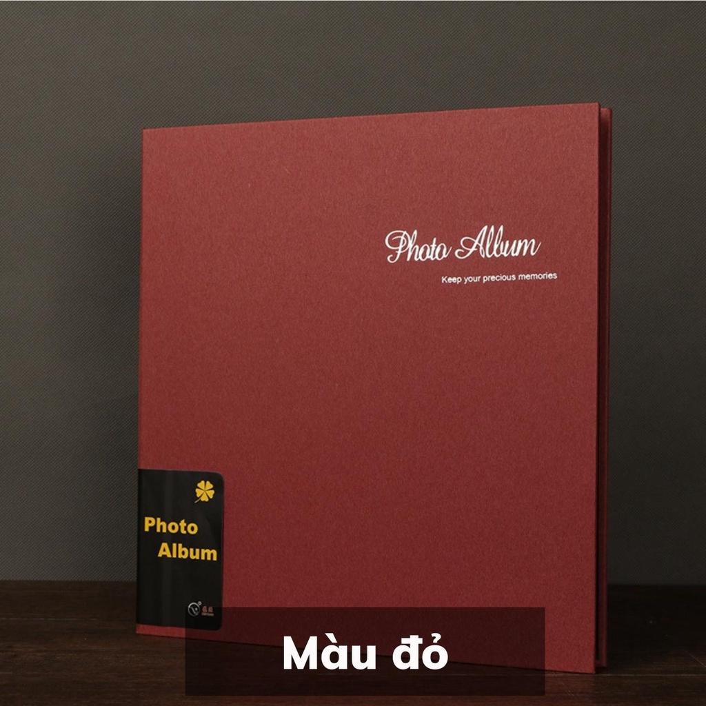 Album dán ảnh cỡ 23x23 cm hoặc 27x29 cm , 34x32 cm bìa họa tiết trang nhã quà tặng, để ảnh cho con, trang có sẵn keo dán