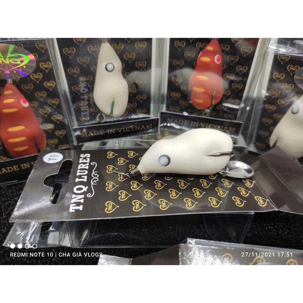 Mồi Lure Nhái Hơi TNQ CHUYÊN SĂN LÓC SỘP CHUỐI HOA SIÊU NHẠY: T1 VÀ T3---F1 VÀ F2