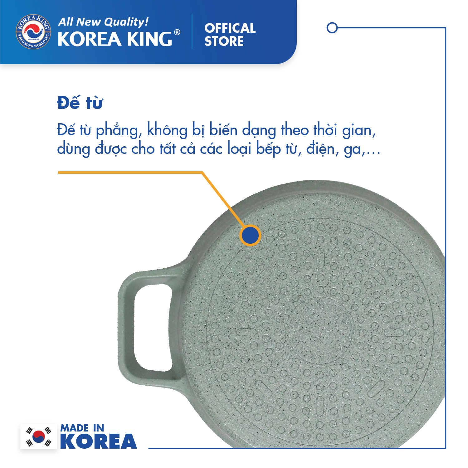 Bộ nồi xanh Levante đáy từ