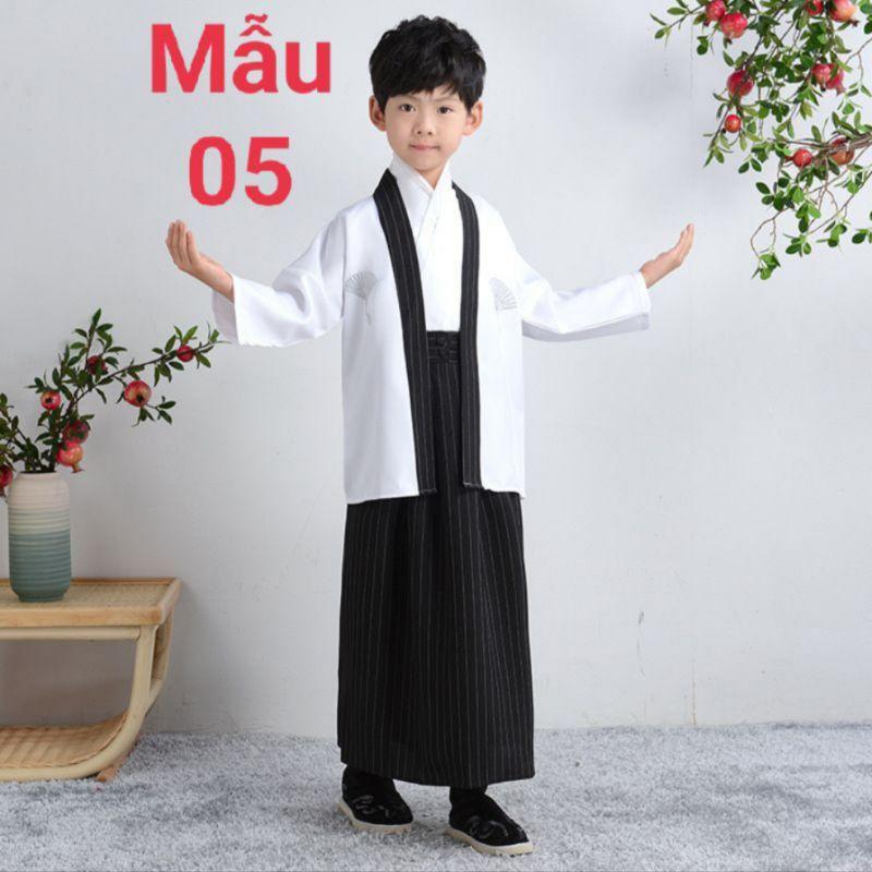 (CÓ SẴN) Trang Phục Kimono Cho Bé Gái, Bộ Yukata Trẻ Em Nhiều Màu Sắc