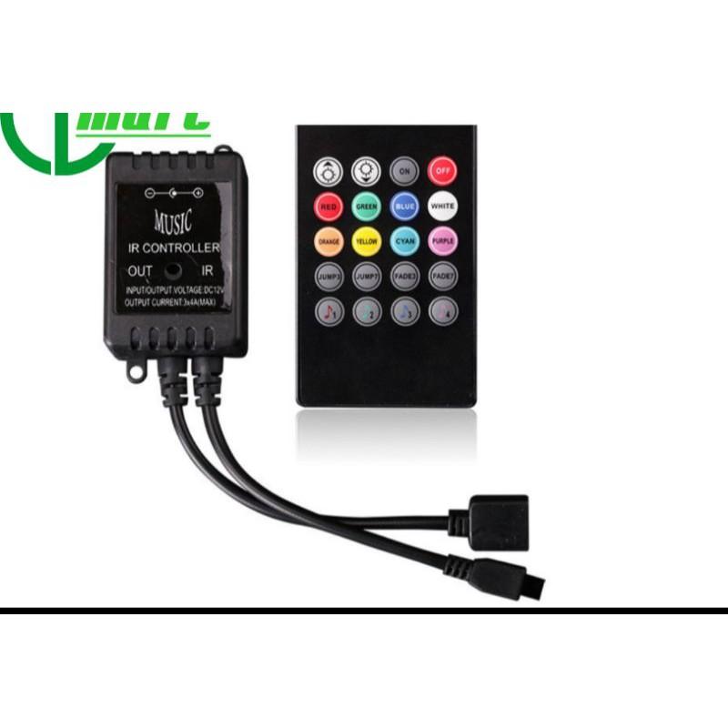 Bộ điều khiển led dây 5m RGB cảm ứng nhảy theo nhạc - Led music controller-C2