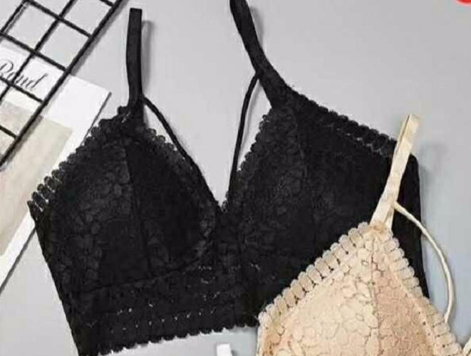 Áo Bra Nữ Ren Hoa Dây Chéo Ngực AL836 – Mềm Mại, Gợi Cảm, Không Gọng