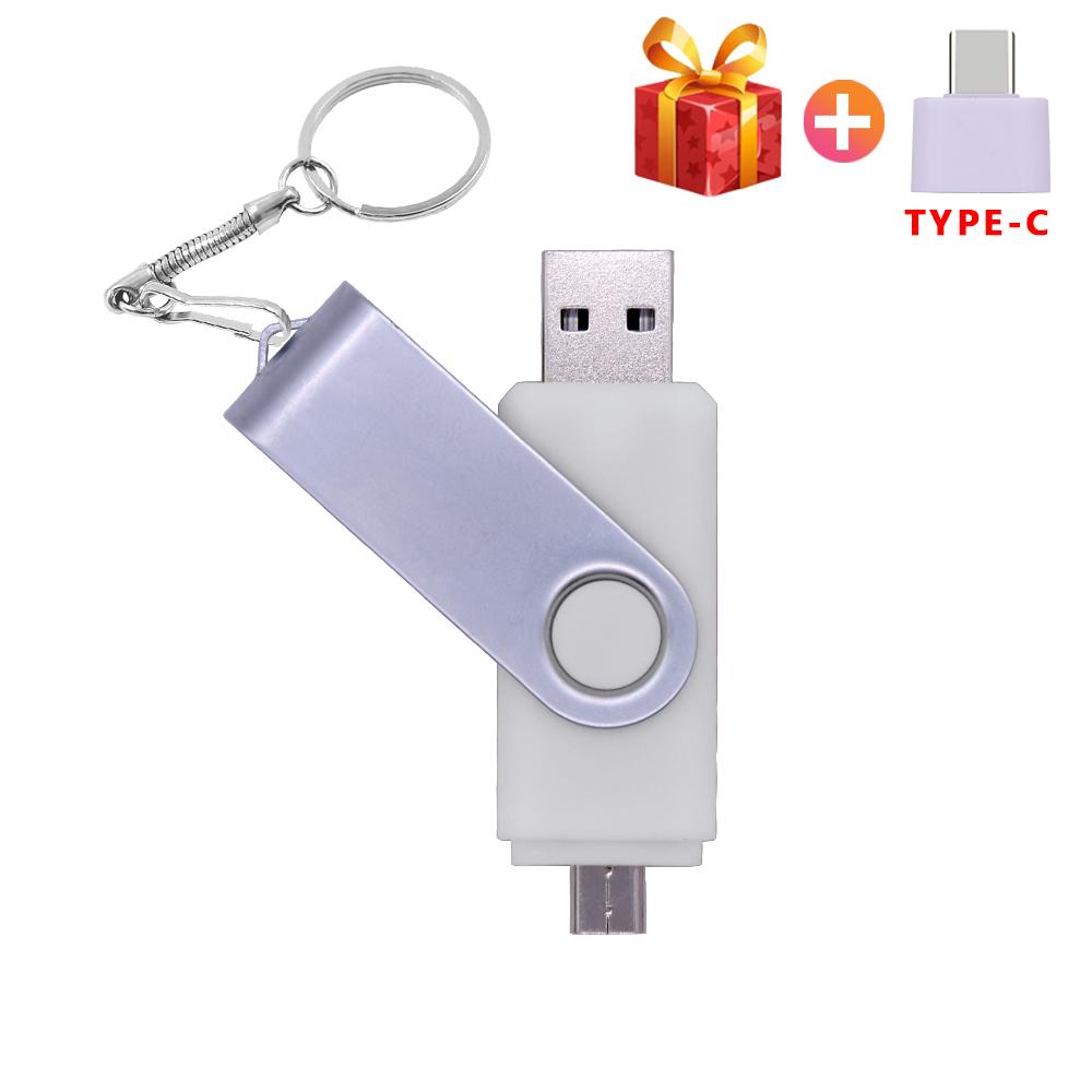 USB 2.0 FLASH DRIVE Điện thoại thông minh OTG 4GB 8GB 16GB 32GB 64GB Pendrive 3 in 1 USB Bộ nhớ Flash Drive (trên 10 % logo miễn phí)