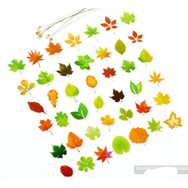 Hộp 46 sticker trang trí hoạt hình nhiều mẫu