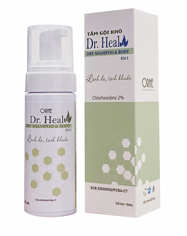 TẮM GỘI KHÔ Dr. Heal SHAMPOO & BODY DÀNH CHO NGƯỜI BỆNH