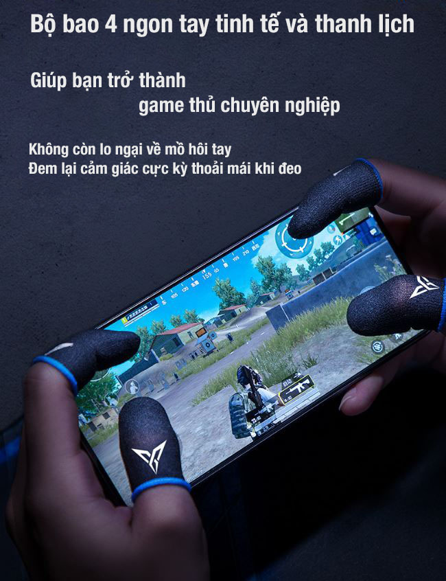 Bộ bao 4 ngón tay chơi game Flydigi Thế hệ 2 - Flydigi Beehive Gen2 - Bộ 4 ngón (2 ngón cái và 2 ngón trỏ) - Hỗ trợ tối ưu chơi game trên điện thoại và máy tính bảng PUBG | Liên Quân | Free Fire - Hàng Chính Hãng