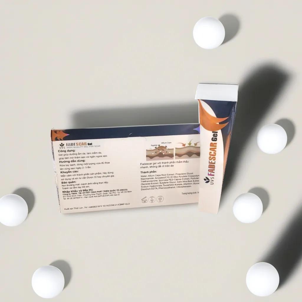 gel  giúp mờ sẹo, mờ thâm,  ngăn ngừa sẹo  UVS Fadescargel  loại chất lượng tốt , 15% Allium Cepa ( Thái Lan)