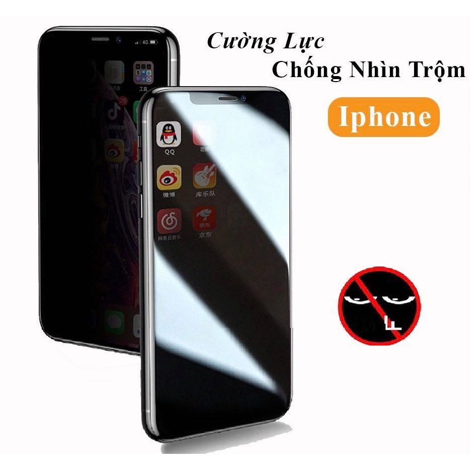 CƯỜNG LỰC FULL MÀN CHỐNG NHÌN TRỘM DÀNH CHO IPHONE - HẠN CHẾ BÁM VÂN TAY