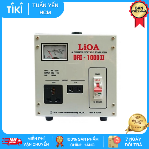 Ổn áp lioa 1kva DRI - 1000II dây đồng 100%