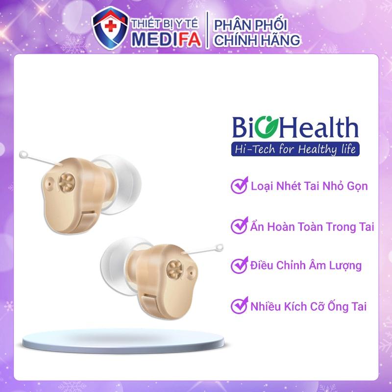 Máy trợ thính nhét tai ITE BioHealth JH-907 ẩn hoàn toàn trong tai giảm tiếng ồn hiệu quả