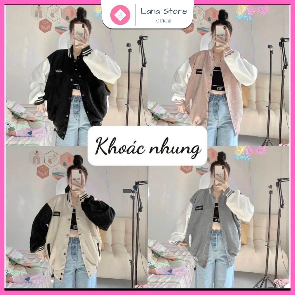 Áo Khoác Bomber Missout Form Rộng Unisex Chất Nhung Tăm 1 lớp thoáng mát
