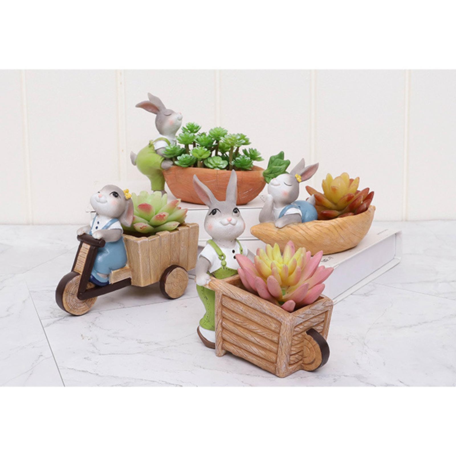 Succulent Plants Planter Flowerpot Resin Flower Pot Desktop Holder