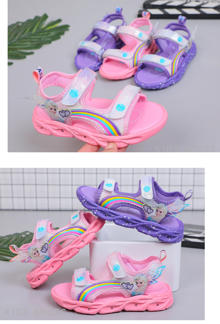 Giày Sandal quai hậu có đèn cho bé, giày thể thao siêu nhẹ, êm nhẹ chống trơn  – GSD9149