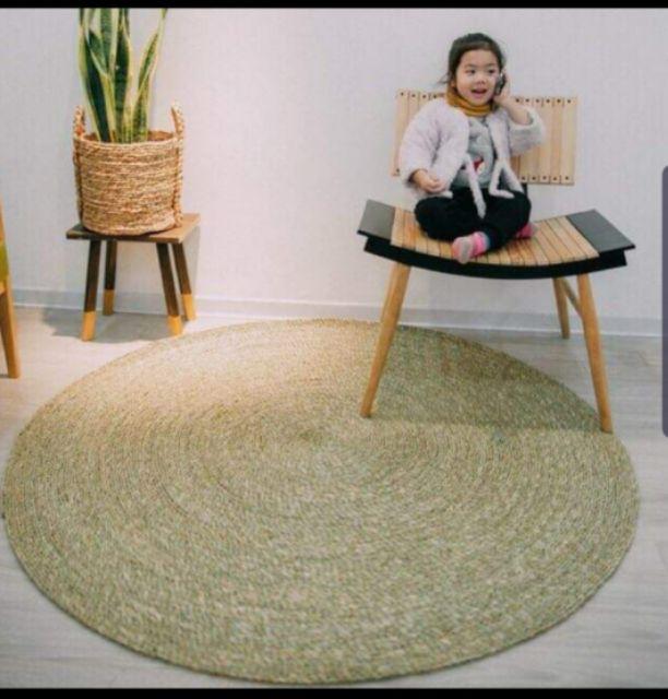 Thảm cói trơn xuất khẩu 1m5
