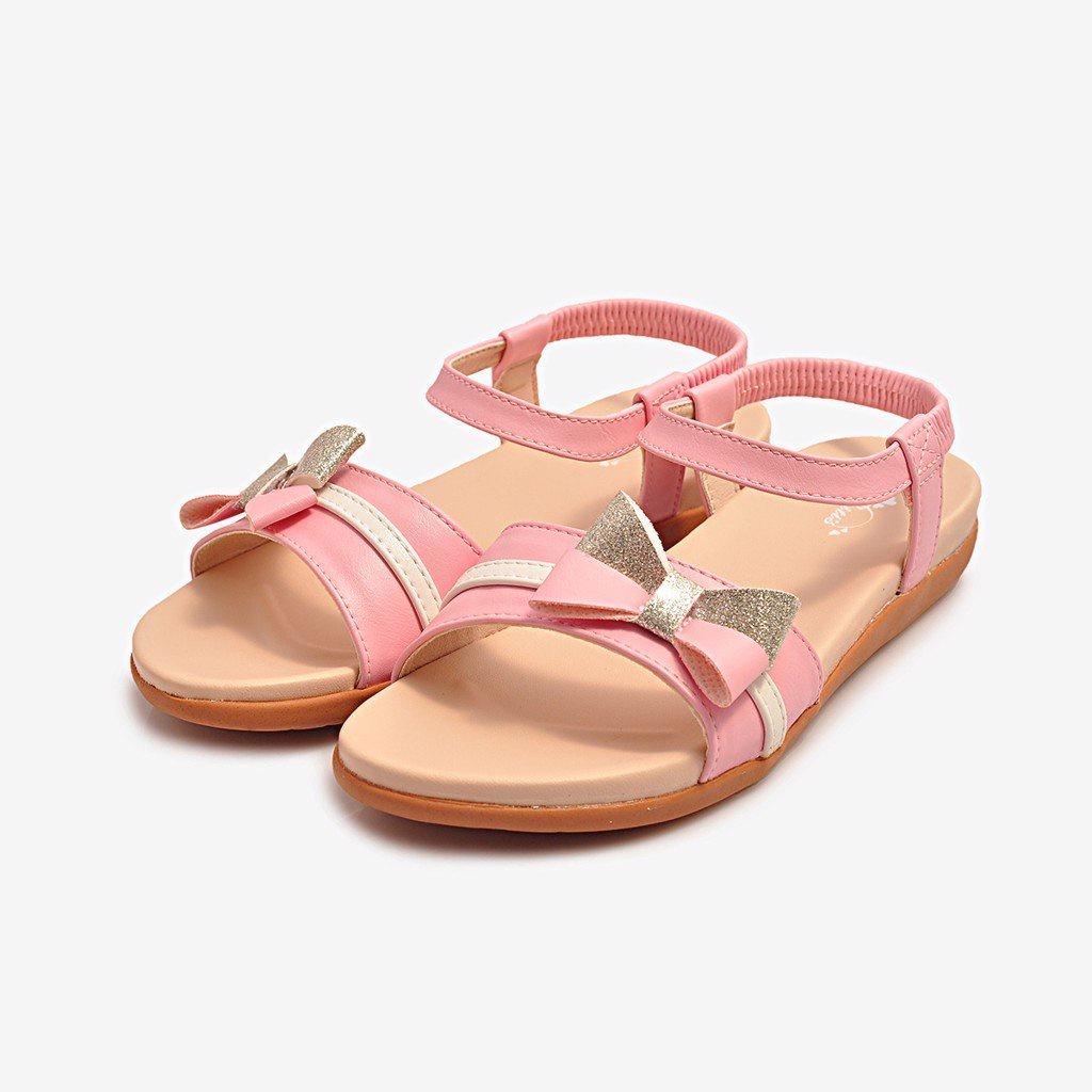 SANDAL QUAI HẬU BÉ GÁI ĐÍNH NƠ XINH XẮN DRG001300 - Hồng