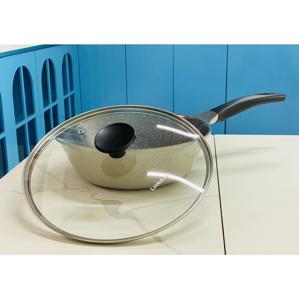 Chảo Sâu Lòng Đáy Phẳng Đá Stone Cao Cấp 28cm LCA6285D