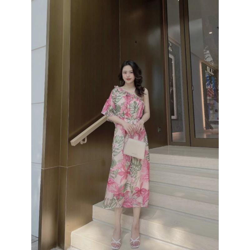 VÁY THIẾT KẾ SUÔNG LỆCH VAI BÈO TAY JN07