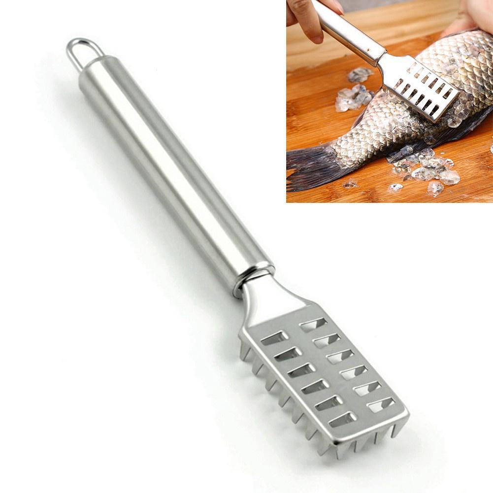 Dụng cụ cạo vẩy cá inox Cây nạo vảy cá tiện dụng bằng thép không gỉ