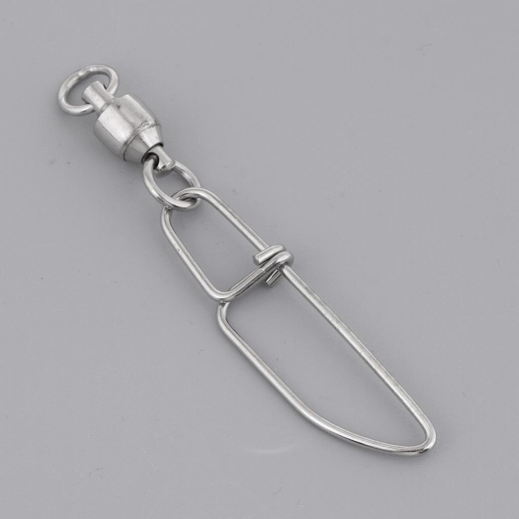 High-strength Ball Bearing Fishing Swivel with Coastlock Snap Size S L