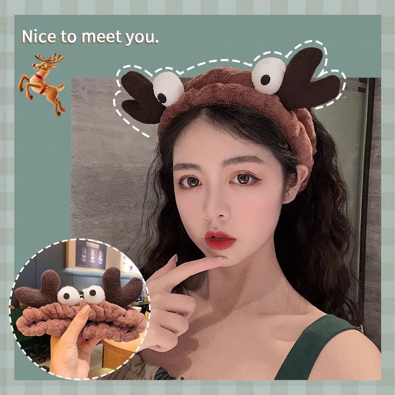 Băng đô rửa mặt thiết kế kiểu dễ thương Hoạt Hình Phong Cách Hàn Quốc Cho Nam Và Nữ - chính hãng dododios