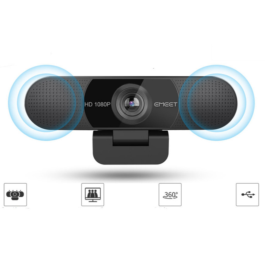 Webcam họp trực tuyến eMeet C960 full HD1080p kèm micro - Hàng chính hãng