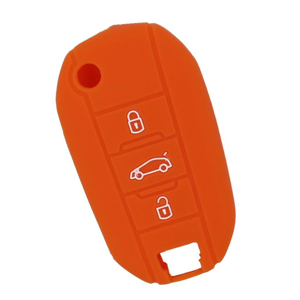 Silicone  for  Folding Remote Key Fob Case Shell Orange