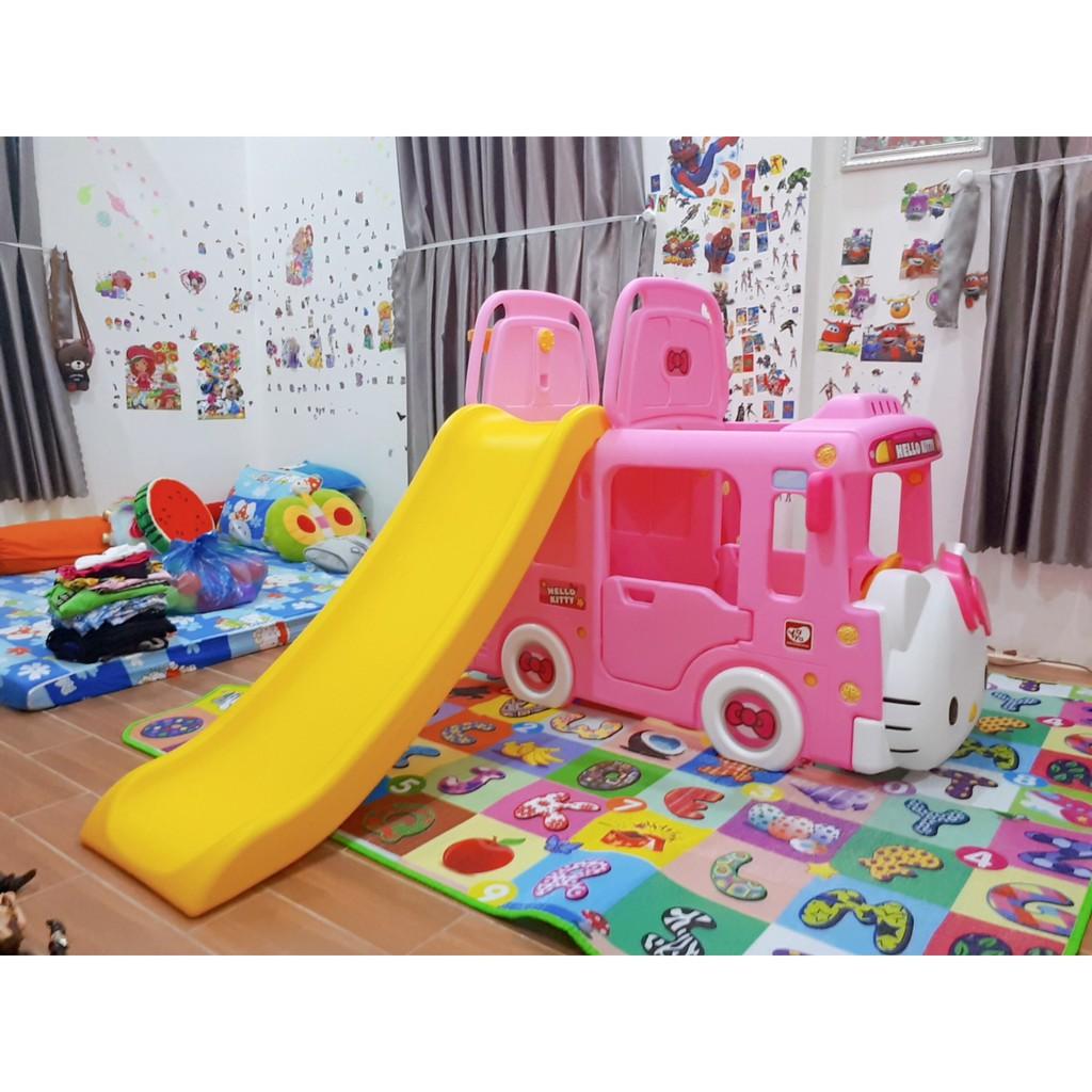 Bể bóng cầu trượt Hàn Quốc xe Bus Hello Kitty 3 trong 1 Y1601