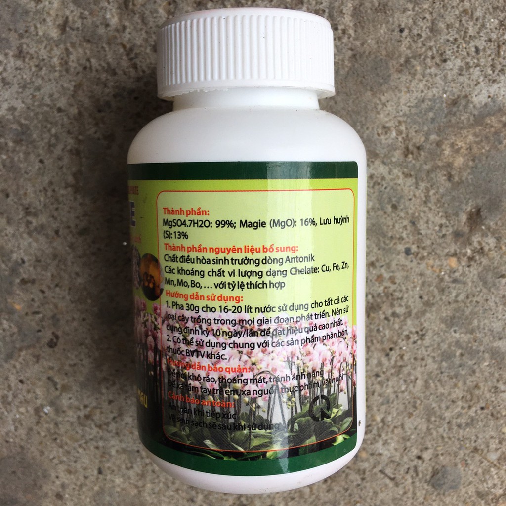 Phân bón Super Magie lá xanh, bật lộc, phát triển ngọn nhanh hũ 100gr