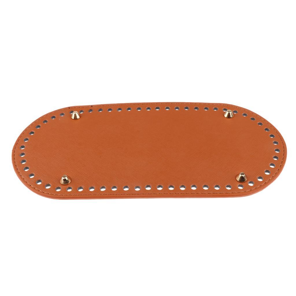 2x Knit Bags PU Pad Bottom Base 25x12x0.4cm Shaper Pet Bag Cushion 60 Holes