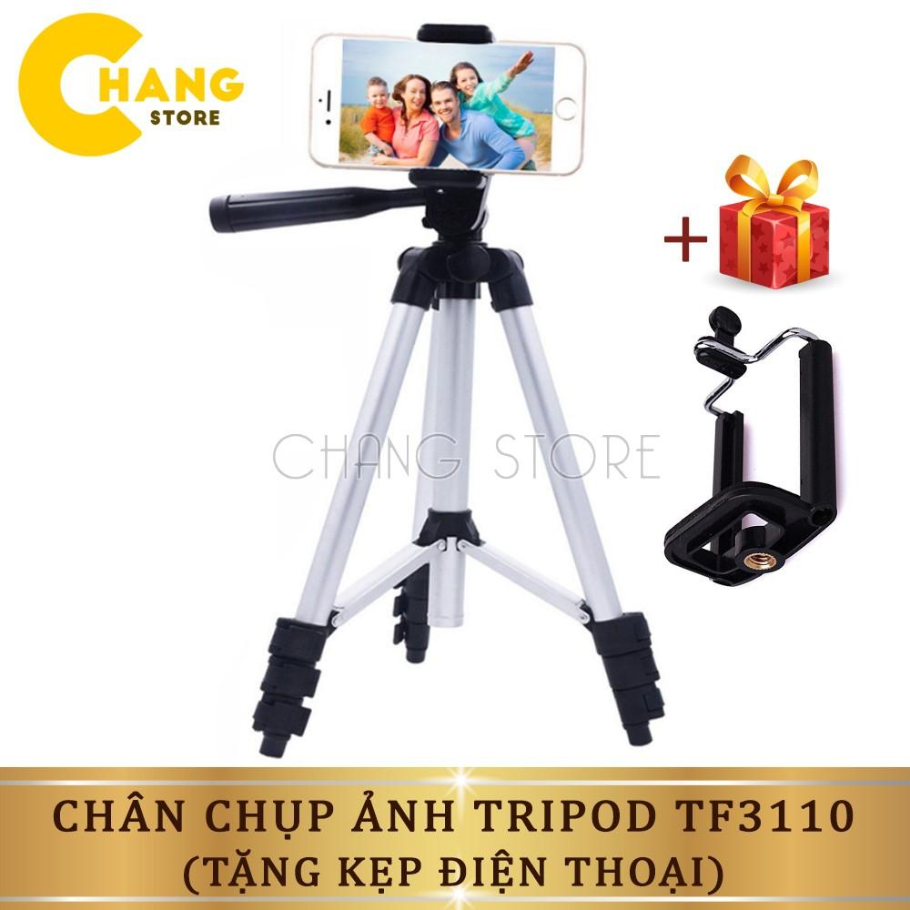 Chân Máy Chụp Ảnh Tripot Tặng Kèm Kẹp Điện Thoại Đa Năng