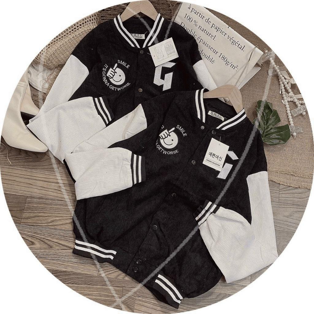 ÁO KHOÁC BOMBER NAM NỮ CHẤT LIỆU KAKI NHUNG CAO CẤP SÀNH ĐIỆU THỜI TRANG SHOP VALENTINA