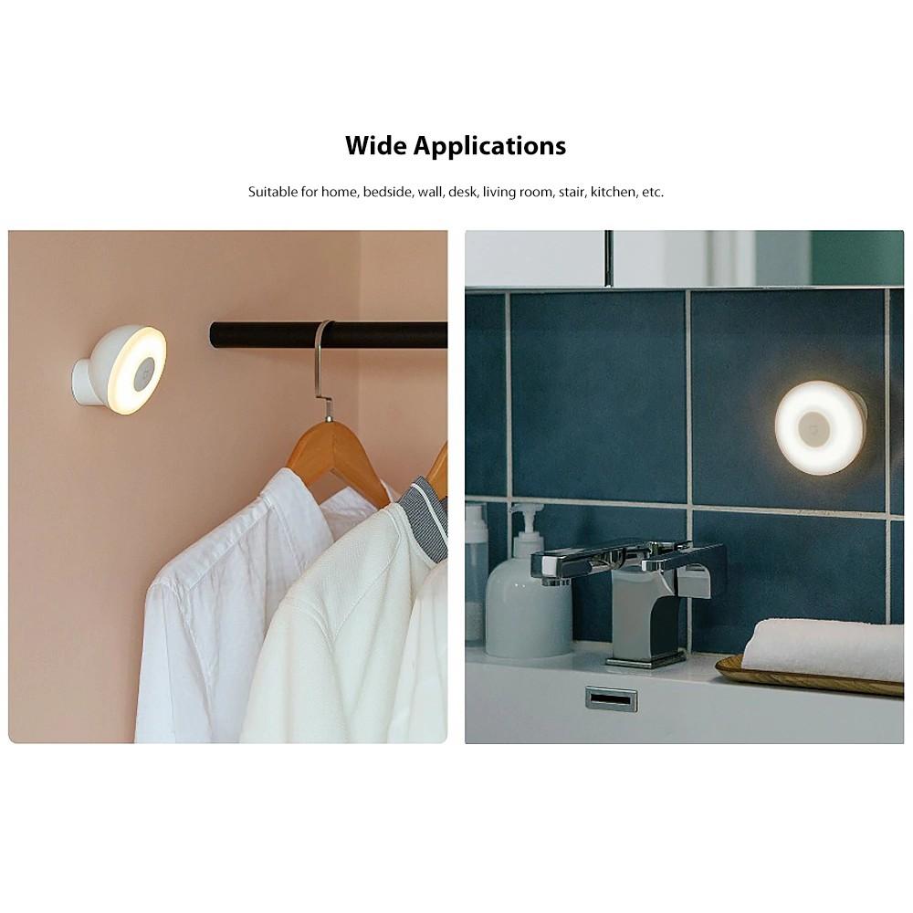 Xiaomi Mijia Đèn Ngủ Thế Hệ Thứ 2 Từ Tính Cảm Biến Hồng Ngoại Cơ Thể Có Thể Điều Chỉnh Xoay 360