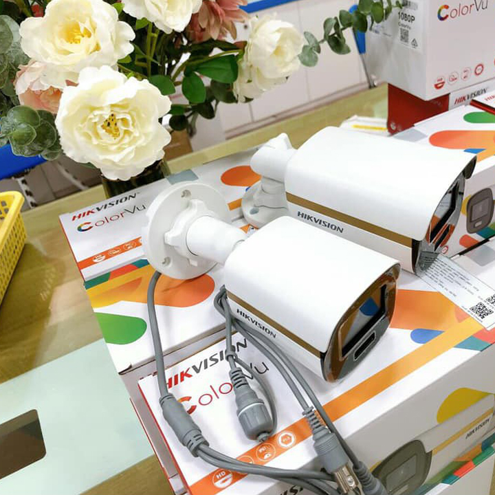 Camera HDTVI thân ColorVu HIKVISION DS-2CE10DF3T-F 2MP 1080P hàng chính hãng Nhà An Toàn PP