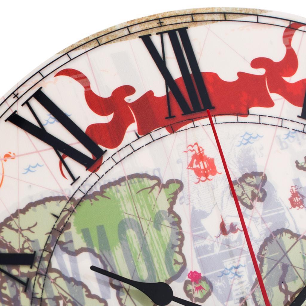 Vintage Style Round Wall Clock Retro Wall Decor for Living Room Bedroom