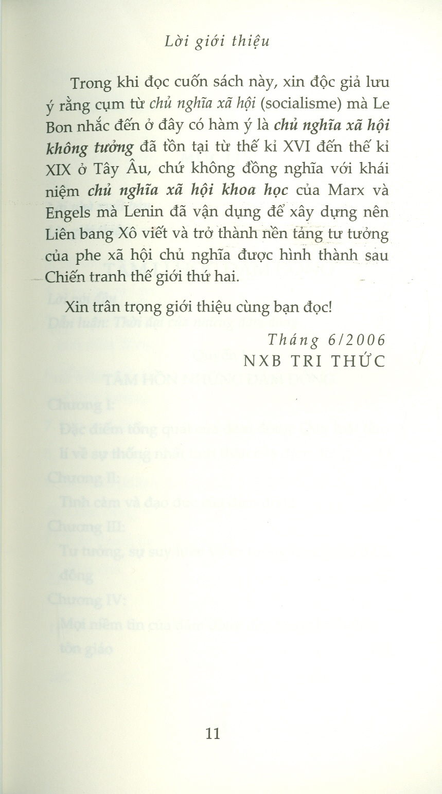TÂM LÍ HỌC ĐÁM ĐÔNG - Cùng Tâm Lí Đám Đông Và Phân Tích Cái Tôi Của Của S. FREUD - Tủ Sách Tinh Hoa