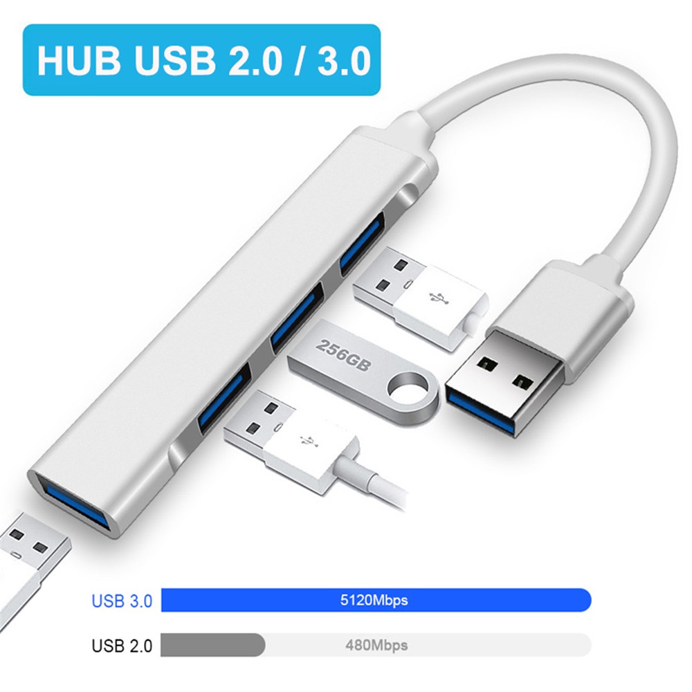 Bộ cáp chia 4 cổng USB 3.0 đa năng tiện dụng cho máy tính PC Laptop - Hub USB