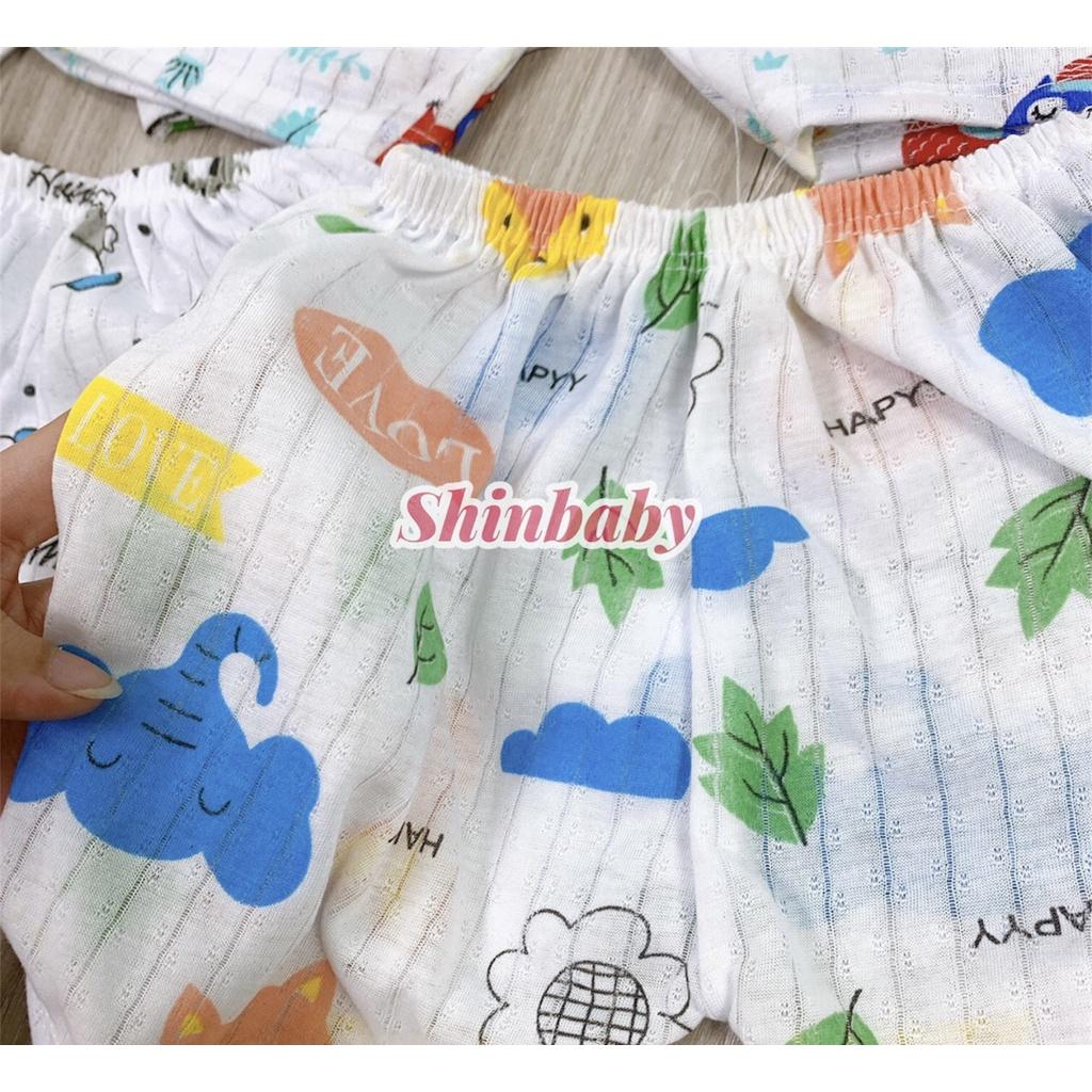 Set 5 quần đùi cotton giấy mỏng mát cho bé với nhiều họa tiết đáng yêu