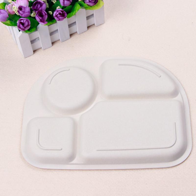 5 Cái/bộ Hoạt Hình Cho Bé Bộ Đồ Ăn Thân Thiện Với Môi Trường Sợi Tre Trẻ Em Tách Tấm Bát Giỏ Muỗng Nĩa Bộ Cốc Thìa Ăn NBB0318