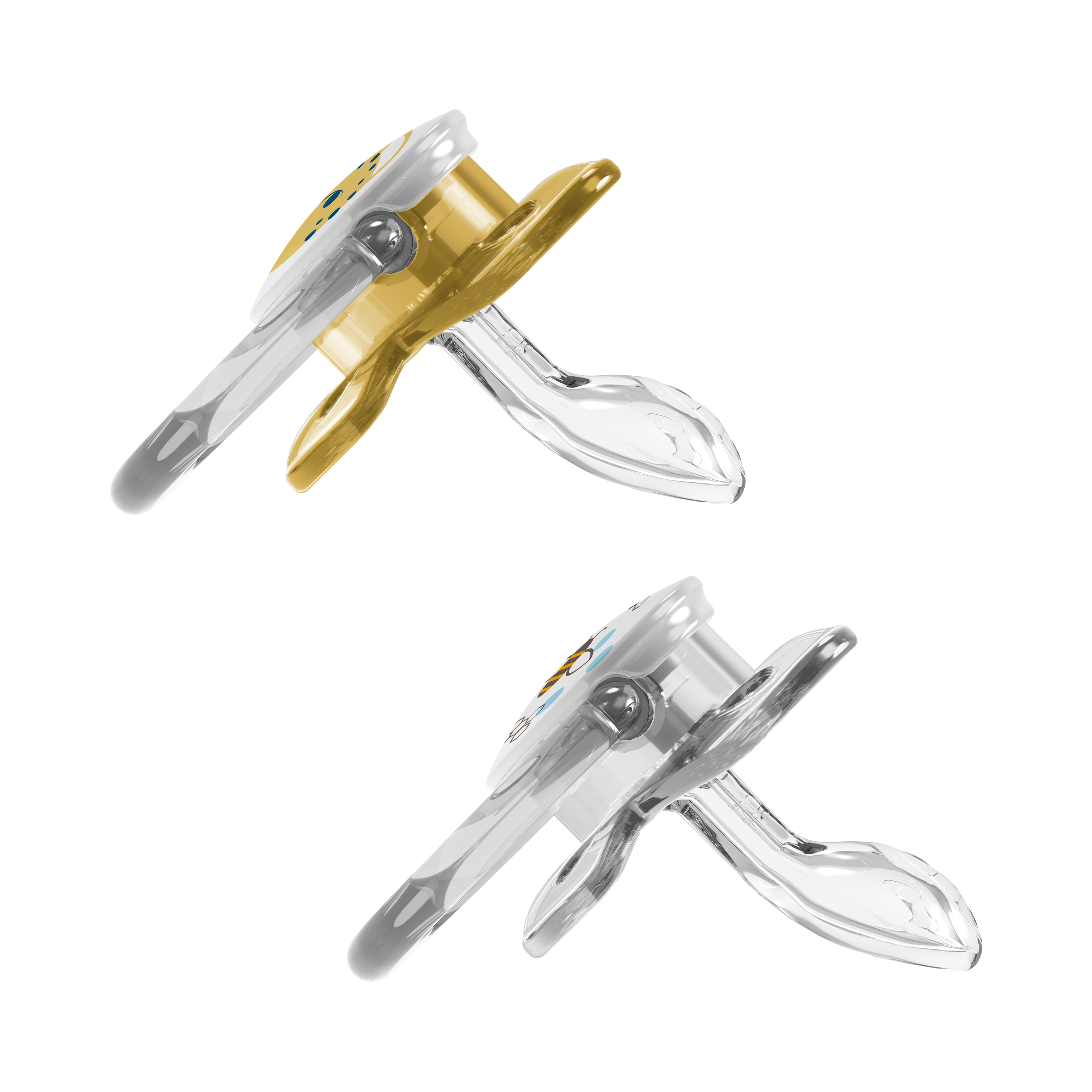 [ PV22302-GBX ] Bộ 2 ty ngậm hỗ trợ chống đột tử/chỉnh nha/chống vẩu Dr.Brown's Prevent in họa tiết dễ thương ( 6-18m )