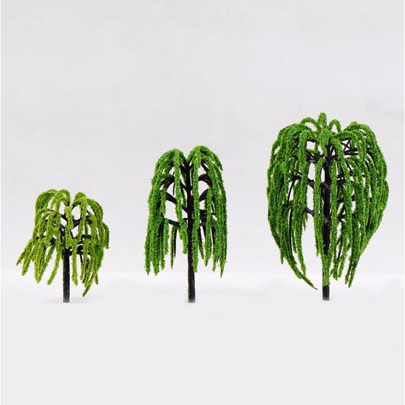 Mô hình cây dương liễu để trang trí tiểu cảnh, sa bàn, bonsai