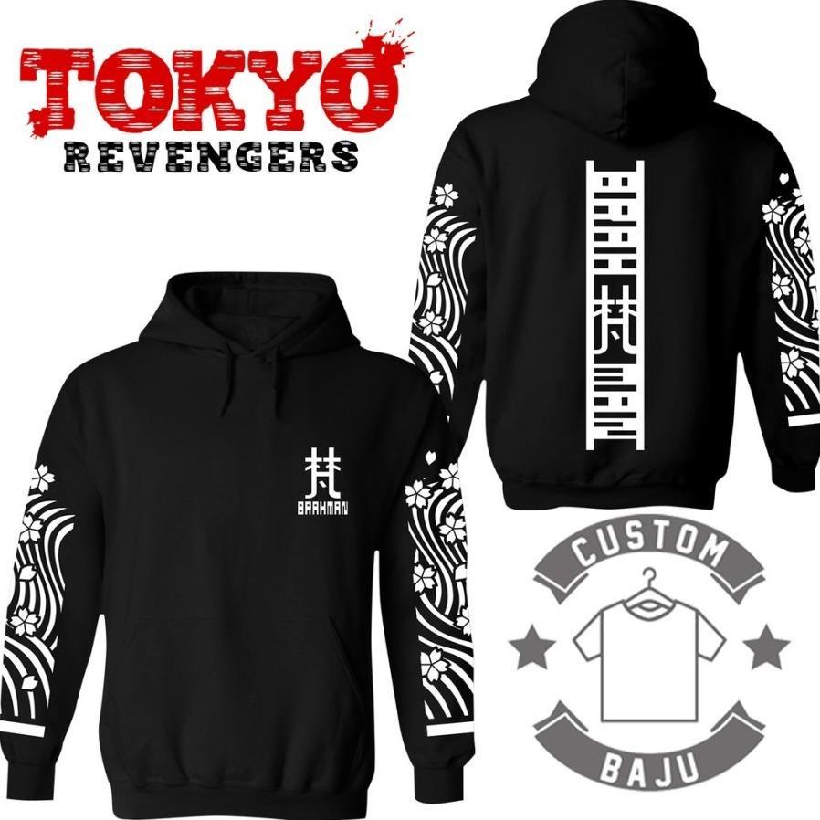 Sale 50% Áo Hoodie in hình Brahman Uniform Anime Tokyo Revengers + Tặng kèm áo thun