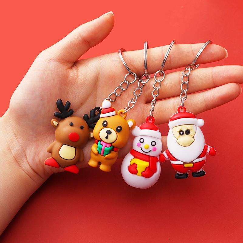 Móc khóa noel giáng sinh cute dễ thương 3D