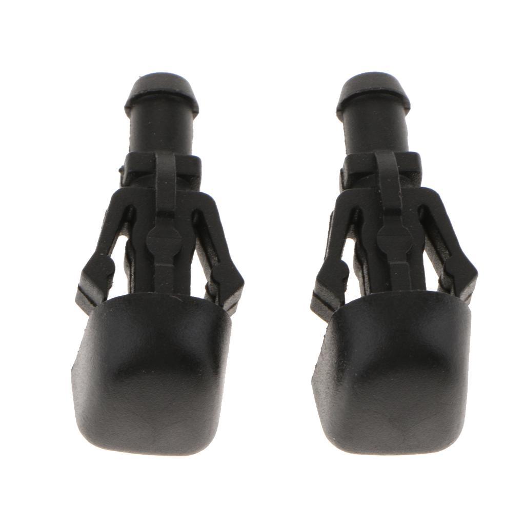 2 Pieces Car Front Windshield Washer Wiper Fluid Spray Jet Nozzles for