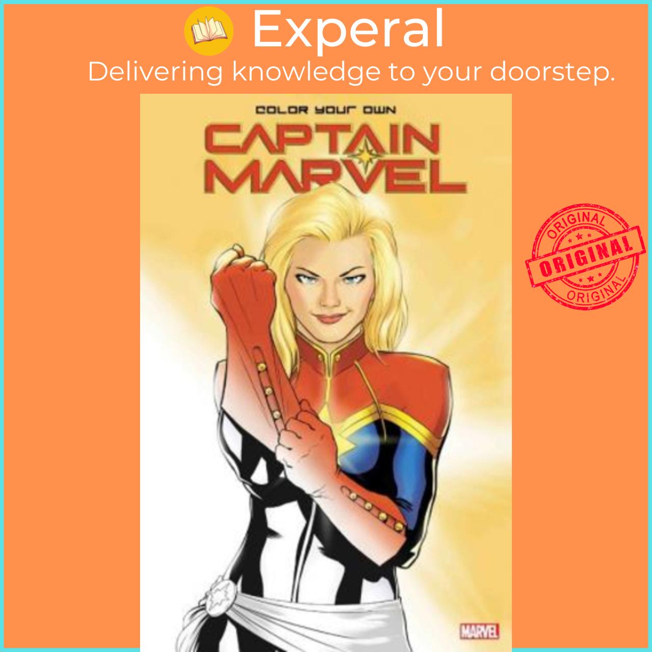 Sách - Color Your Own Captain Marvel by Marvel Comics