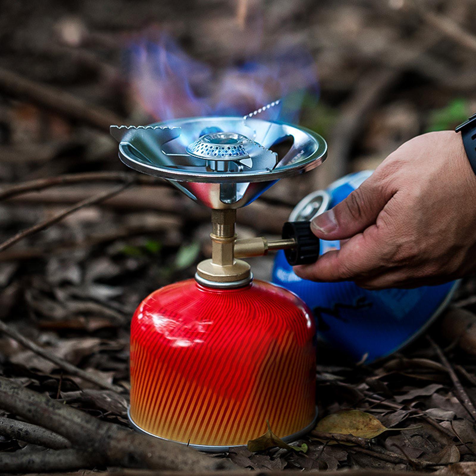 Portable Camping Stove Burner Compact Strong Firepower Pocket Stove for Camping Outdoor