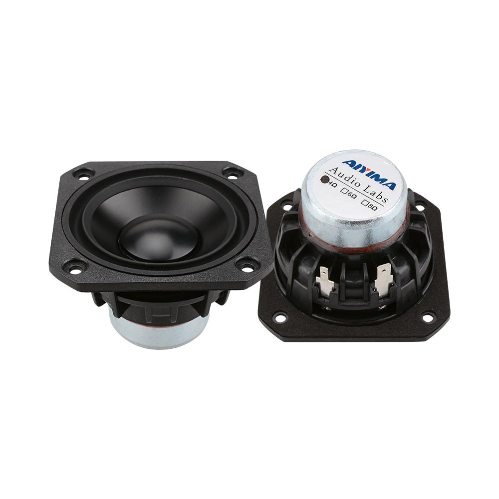 AIYIMA 2 Chiếc 2.5 Inch Loa Toàn Dải 4 8 Ohm 15W Loa Âm Thanh Cột 25 Nhân Loa Nhà DIY Rạp Hát Color: 8 Ohm Speaker Woofer Size/Full-Range Size: 2.5"
