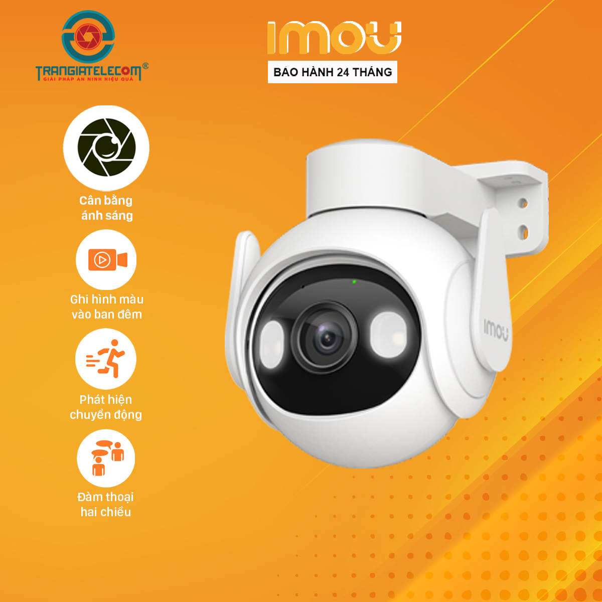 Camera IP Wifi IMOU Cruiser GS7EP 3MP và 5MP có màu ban đêm, đàm thoại 2 chiều - Hàng chính hãng